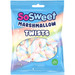 SoSweet colourful twisted vanilla marshmallow sweets 140g packaging close-up