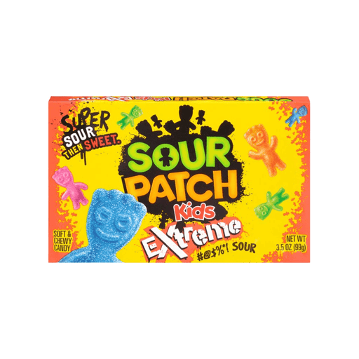 Sour Patch Kids Extreme theatre box extra sour chewy candy 99g