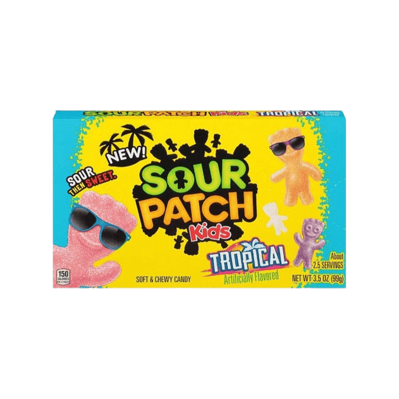 Sour Patch Kids Tropical theatre box soft and chewy candy 99g