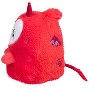 Side profile of the Ghost Imp plush highlighting small horns, button detail and tail