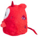 Side profile of the Ghost Imp plush highlighting small horns, button detail and tail
