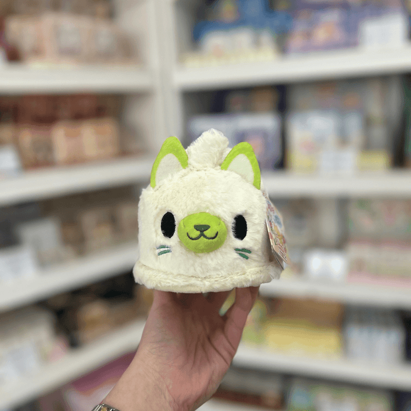 Squishable Alter Egos Ghost Kitty plush toy with soft cream fur, green nose, green ears and cute cat face