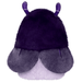 Back view of Squishable Plague Doctor Bug plush showing purple fur and grey wings