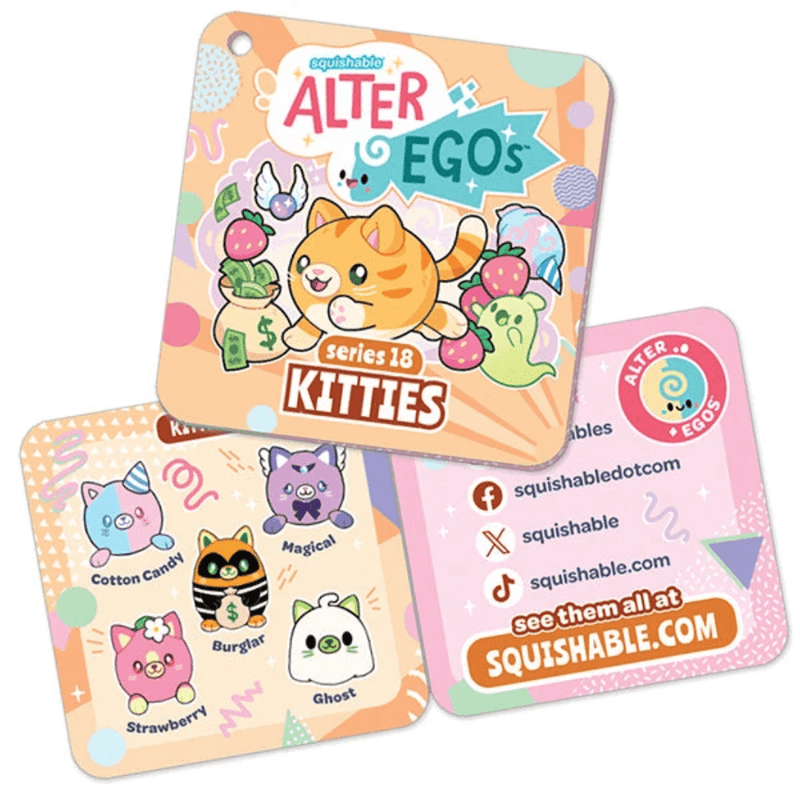 Squishable Alter Egos Series 18 Kitties character collection tag