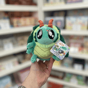 Squishable Alter Egos Series 8 Dragon Moth plush toy held in hand, front view