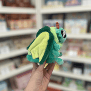 Squishable Alter Egos Series 8 Dragon Moth plush toy held in hand, side view