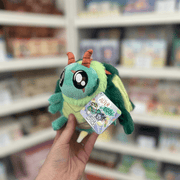 Squishable Alter Egos Series 8 Dragon Moth plush toy held in hand with tag visible