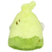 Side profile of the Slime Ghost plush highlighting skull accessory and embroidered bone detail