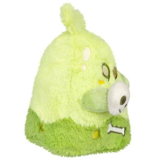 Back view showing two-tone green plush and top tuft on the Slime Ghost plush