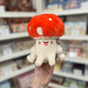 Squishable Alter Egos Toadstool plush toy held in hand, front view