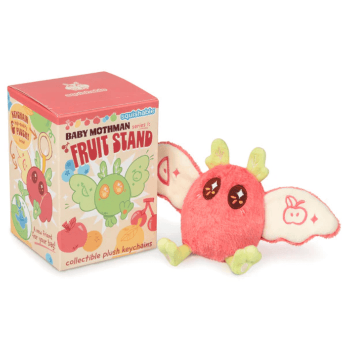 Squishable Baby Mothman Fruit Stand blind box with Apple plush keychain