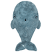 Squishable Blue Whale plush toy side view in soft blue-grey on a white background