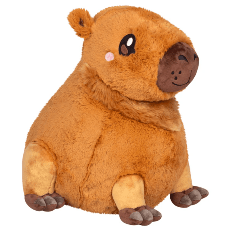 Squishable Capybara plush with soft brown fur and cute smiling face
