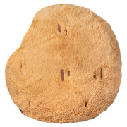 Back view of the Squishable Chocolate Chunk Cookie plushie with soft tan fur and stitched chip details.