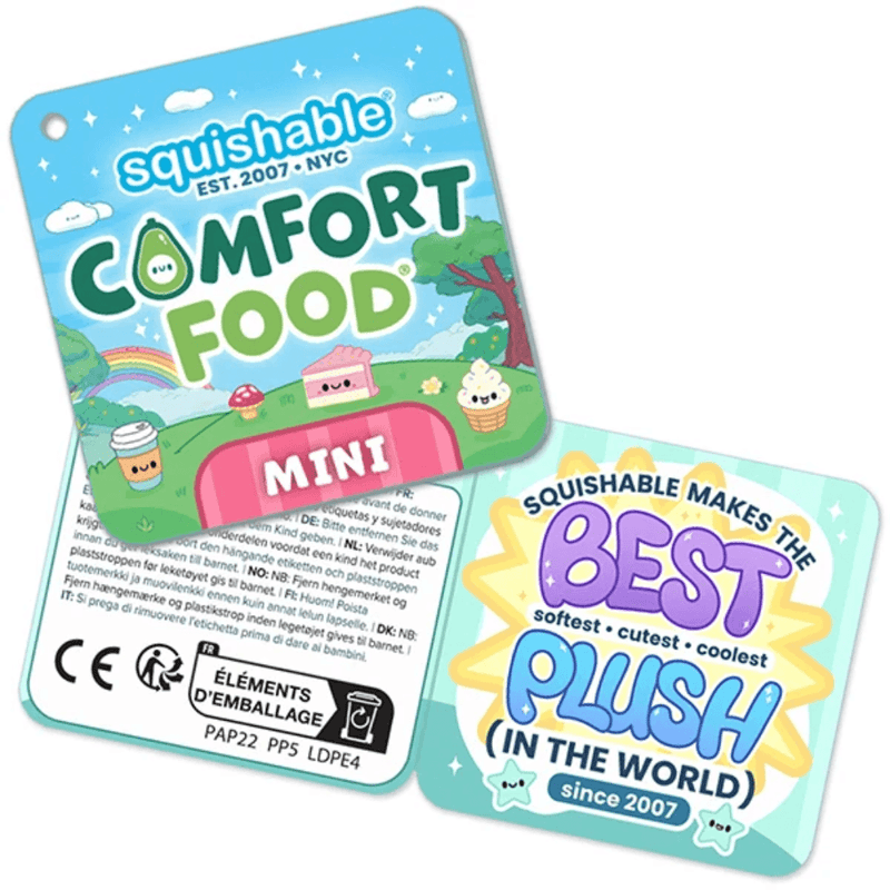 Squishable Comfort Food Mini plush collection tag