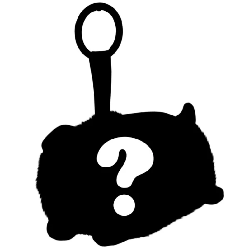 Mystery Squishable Dessert Doggies dachshund keychain silhouette