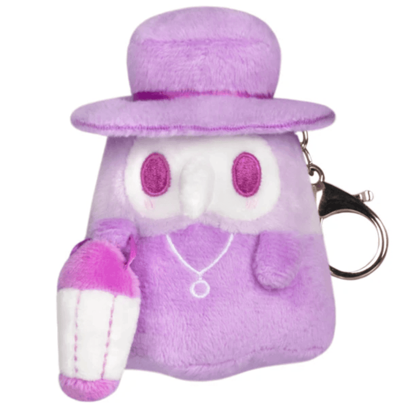 Amethyst purple Squishable Doctor Plague micro plush keychain