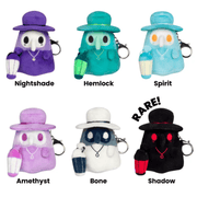 Six Squishable Doctor Plague Alchemy Lab plush keychain designs including rare Shadow