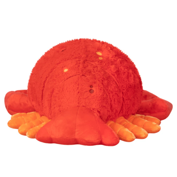 Back view of Squishable Lobster plush toy showing rounded red shell and legs