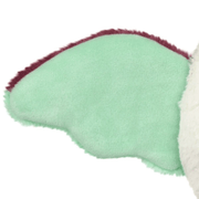 Mint green wing detail on Squishable Luna Mothman plush