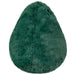 Back view of avocado plush toy showing fluffy dark green skin

