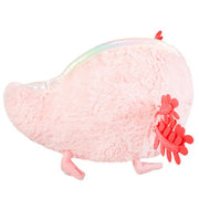 Side view of Squishable baby axolotl plush with detailed limbs and soft body

