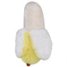 Back view of banana plush toy showing fuzzy peel and rounded shape

