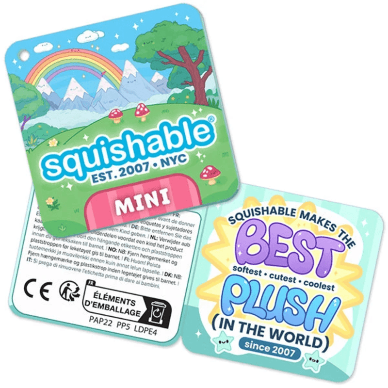 Official Squishable Mini plush toy product tags