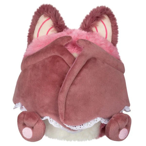 Mini Sweetheart Bat plush with wings folded closed, showing lace trim, ears and little feet