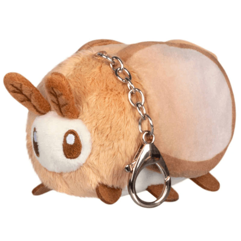 Milk Tea Squishable moth micro plush keychain