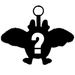 Squishable Mystery Baby Mothman plush keychain silhouette from Fruit Stand blind box