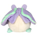 Side view of Squishable Party Snacker Lilac Luna Moth plush showing embroidered wing detail and mint feet