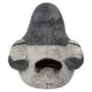 Back view of the Squishable Pigeon plush showing soft grey feathers and rounded body.