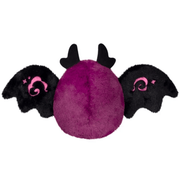 Squishable Poison Mothman plush rear view with black wings open