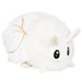 Front view of Squishable Poodle Moth 15-inch plush with fluffy white fur and big eyes.