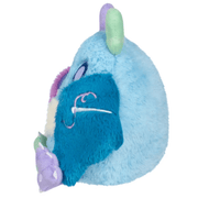Squishable Quilted Mothman plush side view with embroidered sewing detail