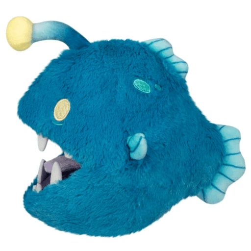 Squishable Snacker Anglerfish plush side view with fins and lure