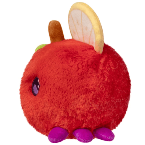 Side view of the Squishable Snacker Fruit Fly S1E3 plush toy