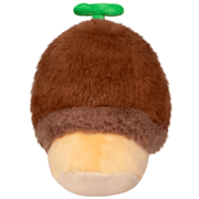 Rear view of Squishable Snacker Garden Snail showing its fluffy brown shell