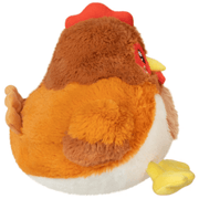Squishable Snacker Hen plush toy side view showing wings and rounded body