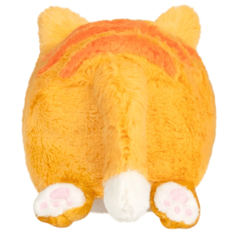 Squishable Snacker Kitty orange cat plush rear view with fluffy tail