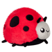 Squishable Snacker Ladybug plush toy front view with red fur and black spots