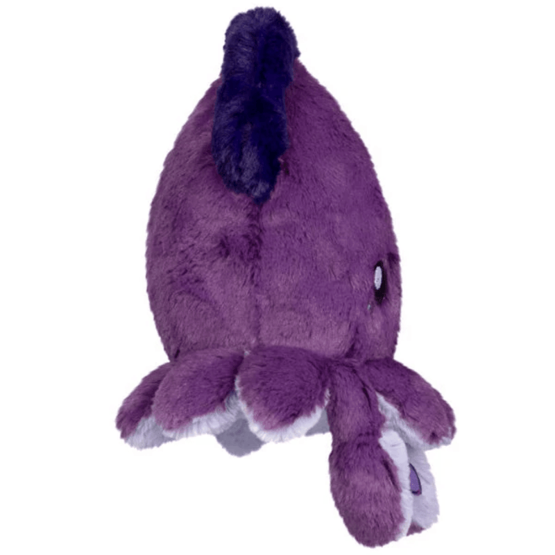 Squishable Snacker Squid purple plush side view
