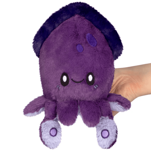 Squishable Snacker Squid purple plush front view with tentacles