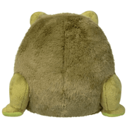 Back of the olive-green Squishable Snacker Toad S1E6 plush