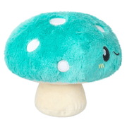 Squishable Snacker Turquoise Mushroom plush toy side view showing white spots