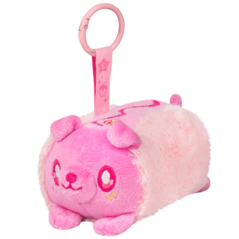 Squishable Strawberry Sherbert Dessert Doggie plush keychain
