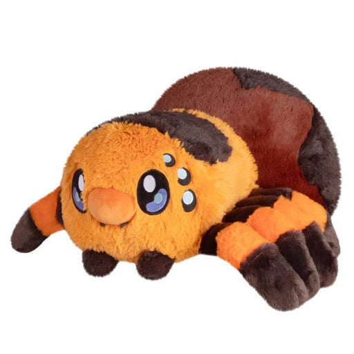 Front view of Squishable Tarantula 15-inch plush in orange and brown with big eyes.