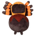 Front view of Squishable Tarantula 15-inch plush in orange and brown with big eyes.
