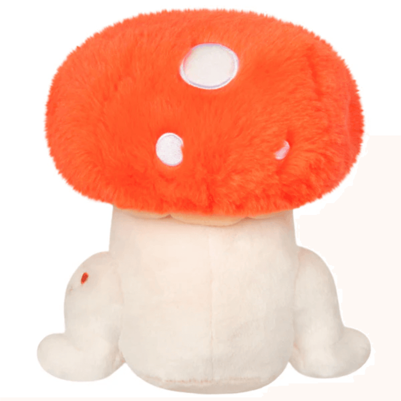 Back view of Squishable Alter Egos Toadstool plush toy showing orange mushroom cap spots